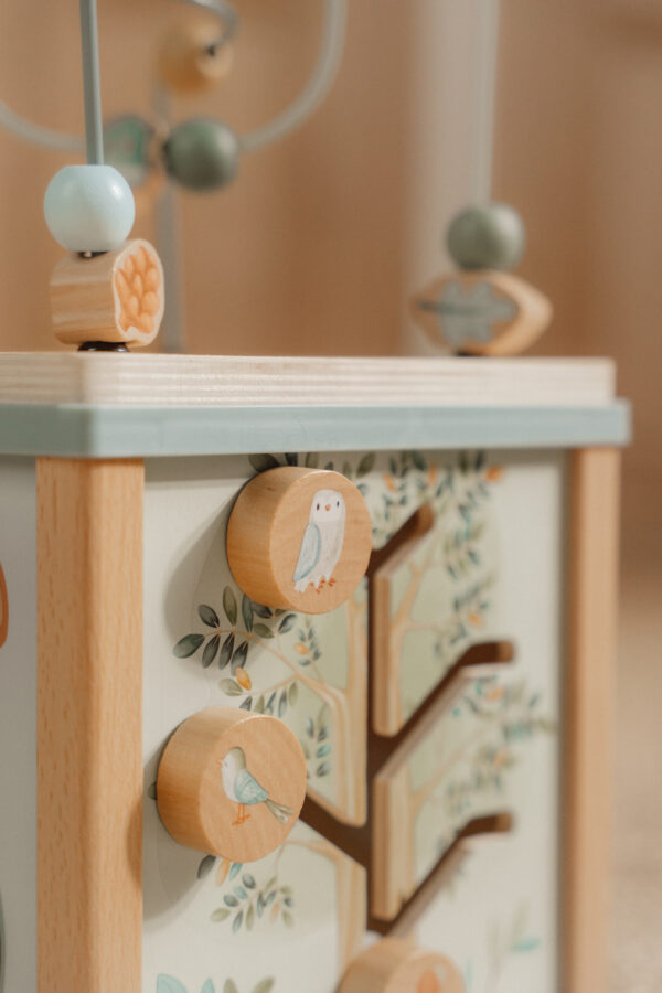 Wooden activity cube - Forest Friends FSC